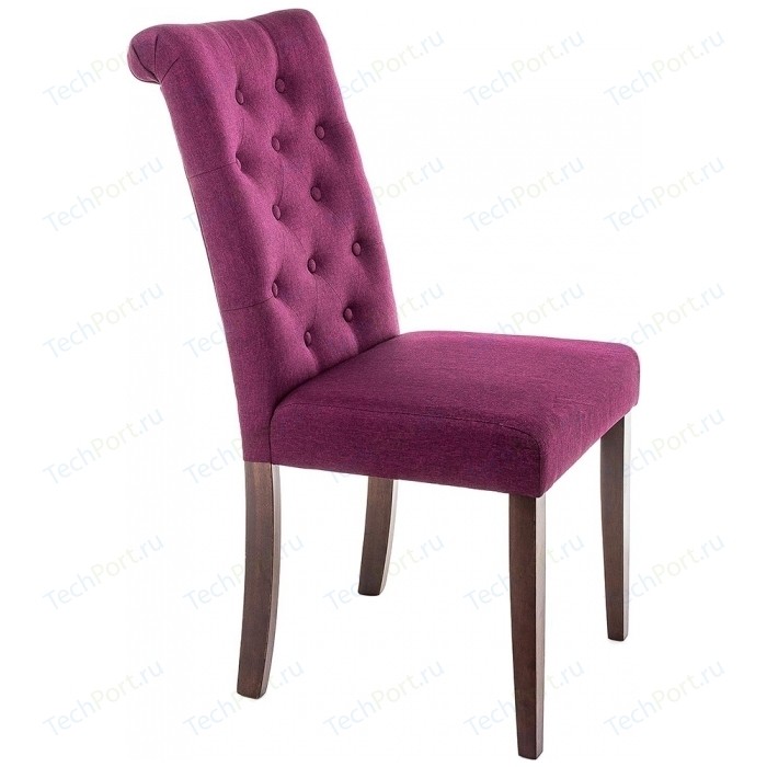 Стул Woodville Amelia dark walnut/fabric purple amelia dark walnut fabric purple стул деревянный
