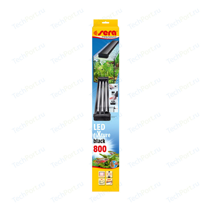 Светильник SERA PRECISION LED fiXture 800 black (черный) для аквариумов редуктор sera precision co2 flore pressure reduser для баллонов с газом