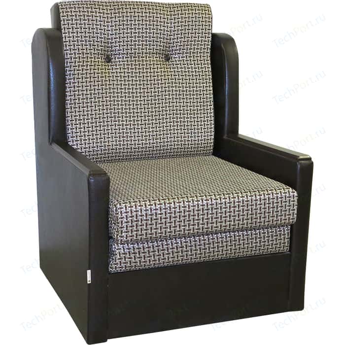 Кресло-кровать Шарм-Дизайн Классика Д рогожка коричневый