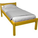 Кровать Arsko Герда желтая - 80x160