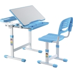 Комплект парта + стул трансформеры FunDesk Cantare blue