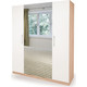 Шкаф комбинированный Шарм-Дизайн Шарм 140х60 дуб сонома+белый