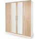Шкаф комбинированный Шарм-Дизайн Шарм 140х60 белый+дуб сонома