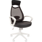 Офисное кресло Chairman 840 белый пластик TW11/TW-01 черный