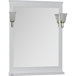 Фото Зеркало Aquanet Валенса 70 с светильниками, белое (180150, 173024) купить недорого низкая цена