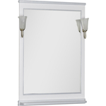 Фото Зеркало Aquanet Валенса 70 с светильниками, белый краколет/серебро (180142, 173024) купить недорого низкая цена