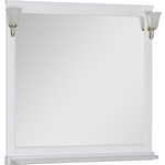 Фото Зеркало Aquanet Валенса 110 с светильниками, белое (180291, 173024) купить недорого низкая цена
