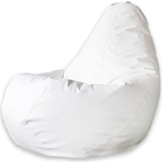 Кресло-мешок DreamBag Белая экокожа XL 125x85