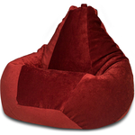 Кресло-мешок DreamBag Бордовый микровельвет XL 125x85