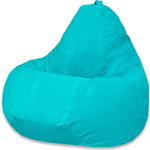 Кресло-мешок DreamBag Бирюзовый микровельвет XL 125x85
