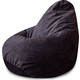 Кресло-мешок DreamBag Темно-серый микровельвет 2XL 135x95