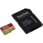 Карта памяти Sandisk 128GB microSDXC Class 10 UHS-I A2 C10 V30 U4 Extreme (SD адаптер) 160MB/s (SDSQXA1-128G-GN6MA)