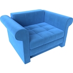 Кресло-кровать АртМебель Берли велюр голубой