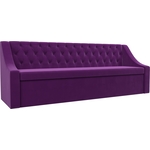 Кухонный диван АртМебель Мерлин микровельвет фиолетовый прямой