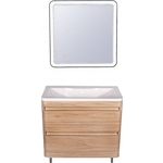 Мебель для ванной Style line Атлантика Люкс 80 напольная, ясень перламутр