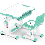 Комплект мебели (столик+стульчик) Mealux EVO BD-08 Teddy green столешница белая/пластик зеленый