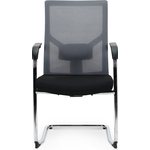 Кресло офисное NORDEN Сильвия gray CF/ хром/серая ткань