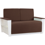 Диван-кровать Шарм-Дизайн Бруно 2 рогожка коричневый
