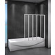 Шторка для ванны Cezares Relax V-5 120x140 правая, матовая Punto, серый (RELAX-V-5-120/140-P-Bi-R)
