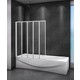 Шторка для ванны Cezares Relax V-5 120x140 левая, матовая Punto, серый (RELAX-V-5-120/140-P-Bi-L)