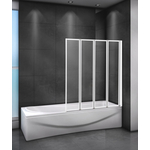 Шторка для ванны Cezares Relax V-4 90x140 правая, матовая Punto, серый (RELAX-V-4-90/140-P-Bi-R)