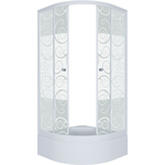 Душевой уголок Triton Стандарт В 100x100 профиль белый, стекла Аква узоры (Щ0000025933)