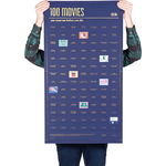 Постер Doiy "100 фильмов, которые нужно посмотреть прежде чем умереть"