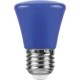 Лампа светодиодная Feron LB-372 25913 E27 1W синий Грибок Матовая