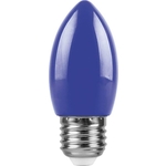 Лампа светодиодная Feron LB-376 25925 E27 1W синий Свеча Матовая