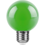 Лампа светодиодная Feron LB-37125907 E27 3W зеленый Шар Матовая