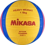 Мяч для водного поло Mikasa WTR6W (длина. окр. мяча 68-71 см), вес 1500 г, жел-син-роз