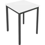 Стол письменный на металлокаркасе Riva Slim С.СП-1.1 белый/антрацит металл 60x60x75 комплект