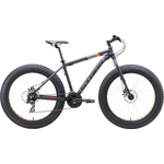 Велосипед Stark Fat 26.2 D (2019) чёрный/оранжевый/серый 18"