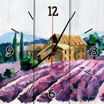 Настенные часы Дом Корлеоне Лавандовое поле 40x40 см