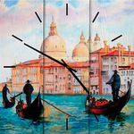 Настенные часы Дом Корлеоне Лодочники в Венеции 30x30 см