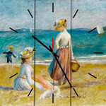 Настенные часы Дом Корлеоне Фигуры на пляже 40x40 см