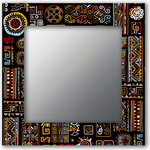 Настенное зеркало Дом Корлеоне Этнический микс 80x170 см