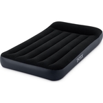 Надувной матрас Intex Pillow Rest Classic Bed Fiber-Tech 99х191х25см с подголовником, встр.насос 220В, 64146