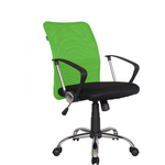 Кресло Riva Chair RCH 8075 черная ткань/зеленая сетка
