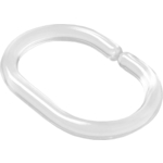 Набор колец для ванной IDDIS Rings 3,1x4,9, прозрачный (RID012P)