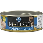 Консервы Farmina Matisse Coldfish Mousse Adult Cat мусс с треской для кошек 85г
