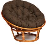 Кресло TetChair Papasan 23/01 W с подушкой Cognac коньяк/ткань коричневый 3М7-147