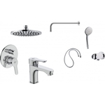 Комплект смесителей Ideal Standard Alpha 7 в 1 для раковины и ванны с душем (BD003AA)