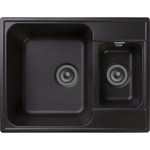 Кухонная мойка GranFest Quarz GF-Z09 с сифоном, черная
