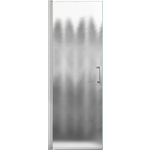 Дверное полотно Vincea Orta 80x190 петли слева, профиль хром, стекло шиншилла (VDP-1O800CH-L)
