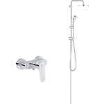 Смеситель для душа Grohe Europlus 2 с душевым гарнитуром, хром (33577002, 27394002)