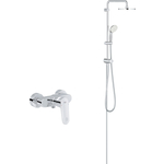 Смеситель для душа Grohe Europlus 2 с душевым гарнитуром, хром (33577002, 27389002)