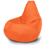 Кресло бескаркасное Mypuff Груша оранжевый размер стандарт оксфорд b_021