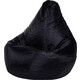 Кресло-мешок Bean-bag Груша черное оксфорд XL