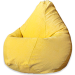 Кресло-мешок Bean-bag Груша желтый микровельвет XL